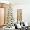 10ft. Pre-Lit Flocked Fir Artificial Christmas Tree, Warm White Lights